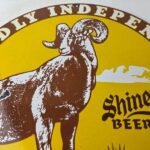 Vintage Shiner Beer Sign – Independent Beverage Gas Station Porcelain Sign - Image 3