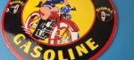 Vintage Signal Gasoline Sign – Harley Davidson Motorcycles Porcelain Sign - Image 12