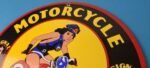 Vintage Signal Gasoline Sign – Harley Davidson Motorcycles Porcelain Sign - Image 8