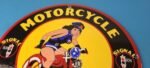 Vintage Signal Gasoline Sign – Harley Davidson Motorcycles Porcelain Sign - Image 13
