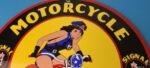 Vintage Signal Gasoline Sign – Harley Davidson Motorcycles Porcelain Sign - Image 3