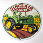 Vintage Sinclair Farm Sign – John Deere Tractor Barn Gas Pump Porcelain Sign - Image 15