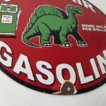 Vintage Sinclair Gasoline Porcelain Sign – Gas Motor Oil Pump Sign - Image 7