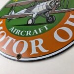 Vintage Sinclair Gasoline Sign – Aircraft Aviation Airplane Gas Porcelain Sign - Image 10