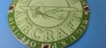 Vintage Sinclair Gasoline Sign – Airplane Porcelain Gas Pump Sign - Image 12