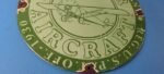 Vintage Sinclair Gasoline Sign – Airplane Porcelain Gas Pump Sign - Image 7