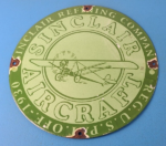Vintage Sinclair Gasoline Sign – Airplane Porcelain Gas Pump Sign