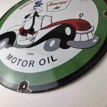 Vintage Sinclair Gasoline Sign – Dino Gas Pump Porcelain Sign - Image 14