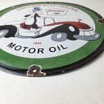 Vintage Sinclair Gasoline Sign – Dino Gas Pump Porcelain Sign - Image 10