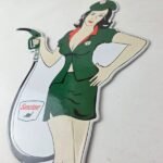 Vintage Sinclair Gasoline Sign – Filling Station Girl Gas Pump Porcelain Sign - Image 13