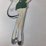 Vintage Sinclair Gasoline Sign – Filling Station Girl Gas Pump Porcelain Sign - Image 14