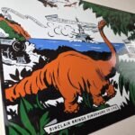 Vintage Sinclair Gasoline Sign – HC Service Station Navy Train Porcelain Sign - Image 6