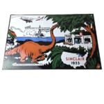 Vintage Sinclair Gasoline Sign – HC Service Station Navy Train Porcelain Sign