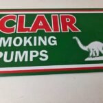 Vintage Sinclair Gasoline Sign – No Smoking Warning Gas Pump Porcelain Sign - Image 4