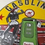 Vintage Sinclair Gasoline Sign – Pump Attendant Gas Oil Station Porcelain Sign - Image 3