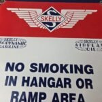 Vintage Skelly Gasoline Sign – Stearman Airplane Gas Service Pump Porcelain Sign - Image 3
