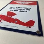 Vintage Skelly Gasoline Sign – Stearman Airplane Gas Service Pump Porcelain Sign - Image 10