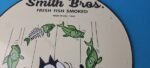 Vintage Smith Bros Sign – Felix the Cat Fish Meat Porcelain Gas Pump Sign - Image 3