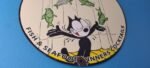 Vintage Smith Bros Sign – Felix the Cat Fish Meat Porcelain Gas Pump Sign - Image 7