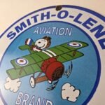Vintage Smith-O-Lene Snoopy Aviation Porcelain Sign – Peanuts Gas Sign - Image 12