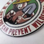 Vintage Smokey Bear Porcelain Sign – Only You Can Prevent Wildfires Sign - Image 14