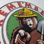 Vintage Smokey Bear Porcelain Sign – Only You Can Prevent Wildfires Sign - Image 5
