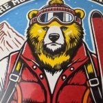 Vintage Smokey Bear Sign – Mountains Are Calling – Porcelain Gas Sign - Image 3