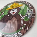 Vintage Smokey Bear Sign – Prevent Forest Prevention Porcelain Gas Sign - Image 13