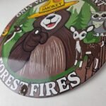 Vintage Smokey Bear Sign – Prevent Forest Prevention Porcelain Gas Sign - Image 14