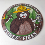 Vintage Smokey Bear Sign – Prevent Forest Prevention Porcelain Gas Sign - Image 15