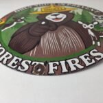 Vintage Smokey Bear Sign – Prevent Forest Prevention Porcelain Gas Sign - Image 10