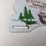 Vintage Smokey Bear Sign Topper – Forest Service Porcelain License Plate Topper - Image 6