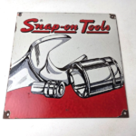 Vintage Snap On Tools Porcelain Sign – Mechanic Repair Gas Dealer Shop Sign - Image 15