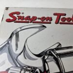 Vintage Snap On Tools Porcelain Sign – Mechanic Repair Gas Dealer Shop Sign - Image 3