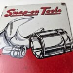 Vintage Snap On Tools Porcelain Sign – Mechanic Repair Gas Dealer Shop Sign - Image 4