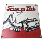 Vintage Snap On Tools Porcelain Sign – Mechanic Repair Gas Dealer Shop Sign - Image 2