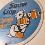 Vintage Snow Crop Sign – Orange Juice Piggly Gas Oil Pump Sign - Image 13