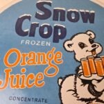 Vintage Snow Crop Sign – Orange Juice Piggly Gas Oil Pump Sign - Image 4