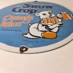 Vintage Snow Crop Sign – Orange Juice Piggly Gas Oil Pump Sign - Image 10