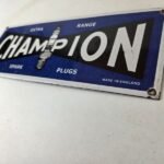 Vintage Spark Plugs Sign – Automotive Garage Shop Gas Pump Plate Sign - Image 12