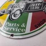 Vintage Speed Bros Sign – US Route 66 Porcelain Gas Pump Sign - Image 14