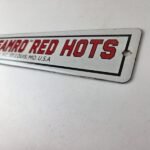 Vintage Spicy Steamro Sign – Red Hot Dog Gas Service Grocery Food Porcelain Sign - Image 5