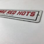 Vintage Spicy Steamro Sign – Red Hot Dog Gas Service Grocery Food Porcelain Sign - Image 6
