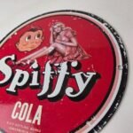 Vintage Spiffy Cola Porcelain Sign – Shop Soda Advertising Gas Pump Service Sign - Image 13