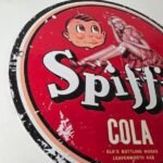 Vintage Spiffy Cola Porcelain Sign – Shop Soda Advertising Gas Pump Service Sign - Image 6