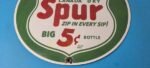 Vintage Spur Canada Dry Sign – Porcelain Drink Beverage Gas Oil Pump Plate Sign - Image 12