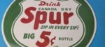 Vintage Spur Canada Dry Sign – Porcelain Drink Beverage Gas Oil Pump Plate Sign - Image 4
