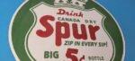 Vintage Spur Canada Dry Sign – Porcelain Drink Beverage Gas Oil Pump Plate Sign - Image 6