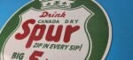 Vintage Spur Canada Dry Sign – Porcelain Drink Beverage Gas Oil Pump Plate Sign - Image 9