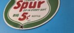 Vintage Spur Canada Dry Sign – Porcelain Drink Beverage Gas Oil Pump Plate Sign - Image 10